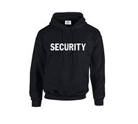 D&H Security Event Crew Bouncer Bouncer Body Guard Portiere Polizia Fancy Dress Cross Fit Gym Divertente Unisex Dope Swag Humour Scherzo Regalo Fit Felpa con cappuccio Pullover Top Nero 44/50 IT