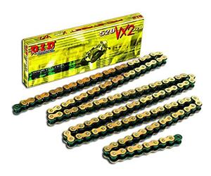 D.I.D Catena 520 Vx2, 104 Denti (X-Ring Dorati), Aperta Con Chiusura A Rivetto