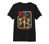 D Is for Death Metal Sarcastic Retro Adult Humor Maglietta Premium