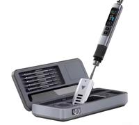 D, Kit Saldatore Portatile 100W con Riscaldamento Rapido, Controllo Preciso e Scatola di Riparazione Elettronica - Compatibile con HS-02A/HS-02B Host