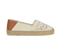 Geox D LAMPEDUSA D, Sandalo Espadrillas con Zeppa Donna, Tortora, 35 EU