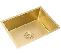 d Lavello da incasso in acciaio inossidabile per cucina e sala da pranzo Bacino manuale da appoggio (B 450 x 400 x 210 mm) Slish facile da pulire