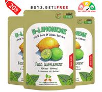 D-Limonene Pillole 3000mg-Vegan Caps-Helping Grassi Fegato & Colesterolo Salute