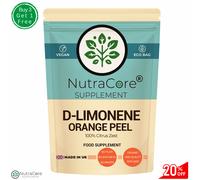 D-Limonene Pillole 550mg- (100% Agrumi Scorza) -cholesterol,100% Natural & Vegan