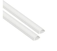D-Line 1D2010W-2PK Passacavi, Canalina Passacavi, Canalina Copricavi, Nascondi Cavi - 2x 20mm (Larghezza) x 10mm (Altezza) x 1m Lunghezze (2-metro) - Bianco