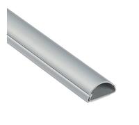 D-Line 1M3015A, Passacavi, Canalina Passacavi, Tubo Passacavi, Canalina Copricavi, Canalina Passacvi Pavimento - 30 x 15 mm - 1 m Lunghezza - Effetto Alluminio