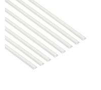 D-Line Micro+ Passacavi, Canalina Passacavi, Canalina Copricavi, Canalina Passacavi Pavimento - 20mm (L) x 10mm (A) - 8x 1m Lunghezze (Multipack 8 metri) - Bianco