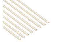 D-Line Canalina Passacavi 20x10mm Confezione 8m, Profilo Semicircolare, Copricavi Autoadesivo, Gestione Cavi Verniciabile - 8x 20mm (L) x 10mm (A) x 1 Metro Lunghezze - Magnolia