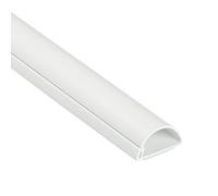 D-Line 1M3015W, Passacavi, Canalina Passacavi, Tubo Passacavi, Canalina Copricavi, Canalina Passacavi Pavimento - 30 x 15 mm - 1 m Lunghezza - Bianco