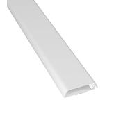 D-Line Canalina, Copricavi per parete, Cavo TV ordinato, Verniciabile, Autoadesivo, Design monopezzo incernierato - 1 x 60 mm (P) x 15 mm (A) per 40cm (L) - Bianco