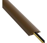 D-Line CC-3/9M Canalina Pavimento, Canalina Cavi, Canalina Passacavi Calpestabile, Passacavo a Pavimento - Cavità per cavi = 17mm (Larghezza) x 9mm (Altezza) - 9m Lunghezza - Marrone