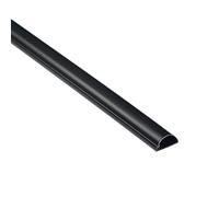D-Line Micro+ 1M2010B, Passacavi, Canalina Passacavi, Canalina Copricavi, Canalina Passacavi Pavimento - 20 x 10 mm - 1 m Lunghezza - Nero