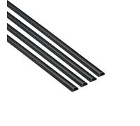 D-Line, Micro Canal Portacables de 4 Metros de, Cubierta de Cable Autoadhesiva, Solución de Gestión de Cables - 16mm (Anch.) x 8mm (Alt.) - 4 Piezas de 1 Metro (Multipack de 4 metros) - Negro