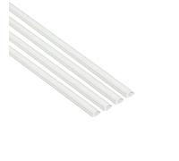 D-Line, Micro Canal Portacables de 4 Metros de, Cubierta de Cable Autoadhesiva, Solución de Gestión de Cables - 16mm (Anch.) x 8mm (Alt.) - 4 Piezas de 1 Metro (Multipack de 4 Metros) - Blanco