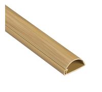 D-Line 1M3015O, Passacavi, Canalina Passacavi, Tubo Passacavi, Canalina Copricavi, Canalina Passacavi Pavimento - 30 x 15 mm - 1 m Lunghezza - Effetto Quercia