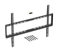 D-Line Staffa da parete per TV da 50 a 85 pollici, staffa per TV a profilo ultra basso con livella a bolla, supporto piatto a parete per TV - VESA 200 x 200 mm - 600 x 400 mm, supporta fino a 60 kg