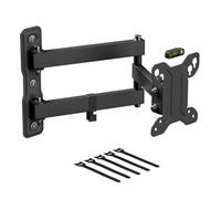 D-Line Supporto de Parete per TV da 13-27 Pollici, Full Motion, VESA 75x75 mm - 100x100 mm, supporta un peso di fino a 25 kg