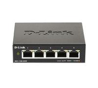 D-Link 5-Port Gigabit Smart Managed Switch | 5GbE Ports | L2 |VLANs | Web Managed | Desktop| Fanless | NDAA Compliant (DGS-1100-05V2)