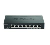 D-Link Switch Smart Gestito DGS-1100-08PV2/E – 8 porte Gigabit PoE 64W 802.3af/at Senza ventole Nero