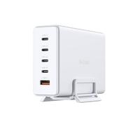 D-Link Caricatore GaN 240W Caricabatterie GaN da 240 W con 4 porte USB-C, 1 porta USB-A e ricarica simultanea per un massimo di 5 dispositivi, ideale