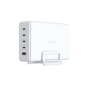 D-Link DCF-241 Caricabatterie GaN 240 W - Stazione di ricarica USB 5 porte (4× USB-C), PD 3.1, QC 4.0/3.0, compatta