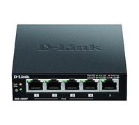 D-Link DES-1005P Router Switch Fast Ethernet DT 10/100 Uplink, Commutatore non Gestito, in Metallo, 5 Porte PoE