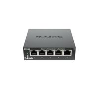 D-Link DES-105 Switch 5 Porte Fast Ethernet, Alloggiamento in Metallo, Nero/Antracite