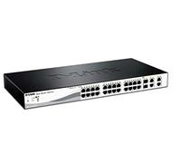 D-Link DES-1210-28P Switch Web Smart Hub di Rete e Switch, 24 Porte 10/100/1000, Nero