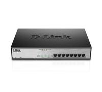 D-Link DGS-1008MP switch di rete Non gestito Gigabit Ethernet (10/100/1000) Supporto Power over Ethernet (PoE) 1U Nero