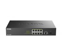 D-Link Switch DGS-1010MP 10 porte Gigabit PoE+ 30W/porta 125W SFP senza gestione senza ventole