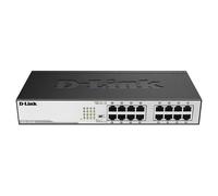 D-Link DGS-1016D switch di rete Non gestito Gigabit Ethernet (10/100/1000) 1U Nero, Argento