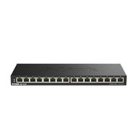 D-Link Switch non gestito DGS-1016S 16 porte Gigabit senza ventola metallo nero