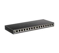 D-Link DGS-1016S Non gestito Gigabit Ethernet (10/100/1000) Nero