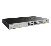 D-Link DGS-1026MP Switch 26 Porte Gigabit, 24 Porte PoE+, 2 Porte combinate/SFP Fibra