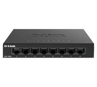 D-Link DGS-108GL Switch desktop non gestito Gigabit a 8 porte, senza ventola, a basso profilo, alloggiamento in metallo, plug-and-play, 802.3az EEE nero DGS-108GL