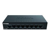 D-Link DGS-108GL Switch desktop non gestito Gigabit a 8 porte, senza ventola, a basso profilo, alloggiamento in metallo, plug-and-play, 802.3az EEE nero DGS-108GL