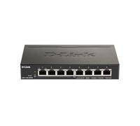 D-Link DGS-1100-08PV2 Smart Switch Gestito PoE, 8 Porte Gigabit PoE a 64W, 802.3af/at, Supporto VLAN, Funzionalità layer 2, QoS, 802.3az EEE, Senza Ventole