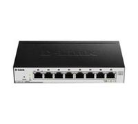 D-Link Switch Smart Gestito DGS-1100-08PV2/E – 8 porte Gigabit PoE 64W 802.3af/at Senza ventole Nero