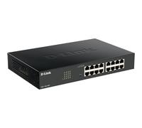 D-Link DGS-1100-16V2 Smart Switch Gestito, 16 Porte Gigabit, Supporto VLAN, Funzionalità Layer 2, QoS, 802.3az EEE, Senza Ventole