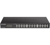 D-Link DGS-1100-24V2/E Smart Switch Gestito, 24 Porte Gigabit, Supporto VLAN, Funzionalità layer 2, QoS, 802.3az EEE, Senza Ventole - Solo cavo di alimentazione UE, Nero