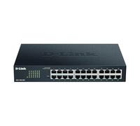 D-Link DGS-1100-24V2/E Smart Switch Gestito, 24 Porte Gigabit, Supporto VLAN, Funzionalità layer 2, QoS, 802.3az EEE, Senza Ventole - Solo cavo di alimentazione UE, Nero