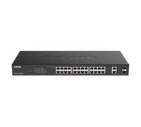 Switch semigestibile D-Link 24 porte Gigabit PoE 370 W 2 porte combinate