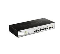 D-Link DGS-1210-08P switch di rete L2 Gigabit Ethernet (10/100/1000) Nero Supporto Power over Ethernet (PoE)