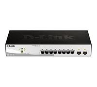 Dwitch D-Link semigestionabile 8 porte gigabit + 2 porte giga giga