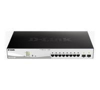 D-LINK DGS1210MP - Switch, 10 porte, Gigabit Ethernet, PoE+, 2 SFP
