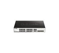 D-Link DGS-1210-16/E Smart Switch Gestito, 16 porte 10/100/1000BASE-T + 4 porte Combo 10/100/1000BASE-T/SFP - Solo cavo di alimentazione UE