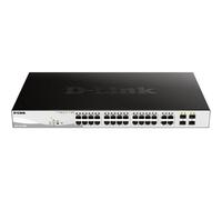 D-Link DGS-1210-28MP/E switch di rete Gestito L2 Gigabit Ethernet (10/100/1000) Supporto Power over Ethernet (PoE) 1U Nero, Grigio