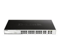 D-Link DGS-1210-28MP Smart Switch Gestito, 28 Porte Gigabit, PoE+, nero