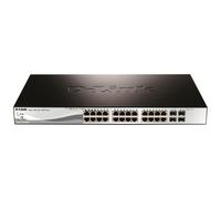 D-link switch semigestionabile 24 gigabit poe 193w + 4 porte combinate giga