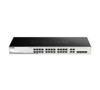 D-link switch semigestionabile 24 gigabit poe 193w + 4 porte combinate giga